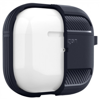 Husa pentru Apple AirPods 3 - Spigen Rugged Armor - Grey - Img 4