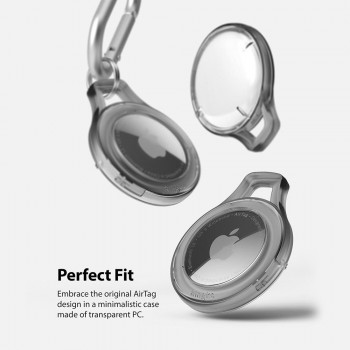 Husa pentru Apple AirTag - Ringke Slim - Smoke Black - Img 2