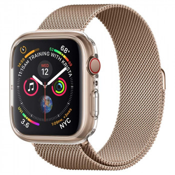 Husa pentru Apple Watch 4 / 5 / 6 / 7 / SE / 8 (44mm / 45mm) - Spigen Liquid Crystal (ACS04196) - Crystal Clear