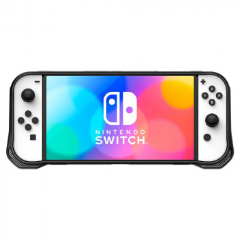 Husa pentru Nintendo Switch OLED - Spigen Rugged Armor - Black - Img 3