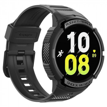 Husa pentru Samsung Galaxy Watch6 44mm + Curea - Spigen Rugged Armor Pro - Black - Img 3