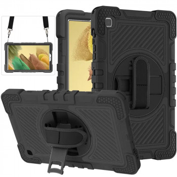 Husa pentru tableta Samsung Galaxy Tab A7 Lite - Techsuit StripeShell 360 - Black