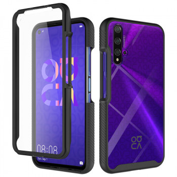 Husa telefon Huawei Nova 5T / Honor 20 + Folie - Techsuit Defense360 Pro - Black - Img 1