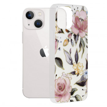 Husa telefon iPhone 13 mini - Techsuit Marble Series - Chloe White