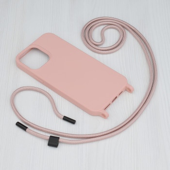 Husa telefon iPhone 13 Pro Max - Techsuit Crossbody Lanyard - Pink - Img 2