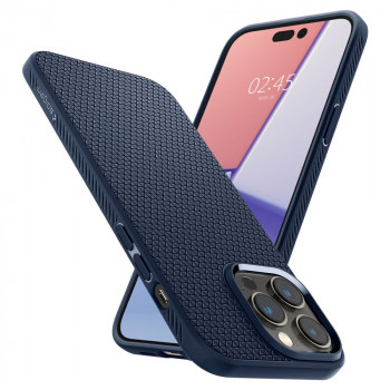 Husa telefon iPhone 14 Pro Max - Spigen Liquid Air - Navy Blue - Img 3