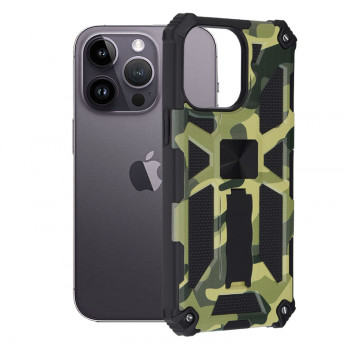 Husa telefon iPhone 14 Pro Max - Techsuit Blazor Series - Camo Lime