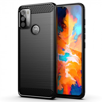 Husa telefon Motorola Moto G50 - Techsuit Carbon Silicone - Black - Img 1