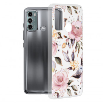 Husa telefon Motorola Moto G60 - Techsuit Marble Series - Chloe White