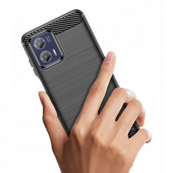Husa telefon Motorola Moto G73 - Techsuit Carbon Silicone - Black - Img 2