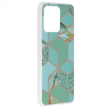 Husa telefon Oppo A94 4G / Reno5 Lite - Techsuit Marble Series - Green Hex - Img 2