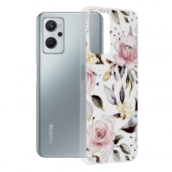 Husa telefon Realme 9i / Oppo A76 / Oppo A96 - Techsuit Marble Series - Chloe White
