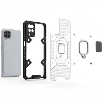 Husa telefon Samsung Galaxy A12 / A12 Nacho - Techsuit Honeycomb Armor - Rose-Violet - Img 3