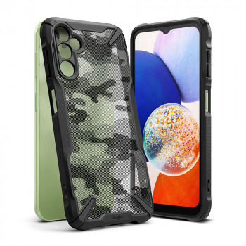 Husa telefon Samsung Galaxy A14 4G / 5G - Ringke Fusion X Design - Camo Black