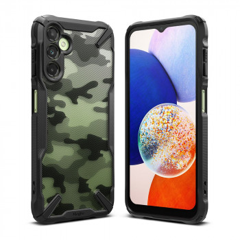 Husa telefon Samsung Galaxy A14 4G / 5G - Ringke Fusion X Design - Camo Black - Img 4
