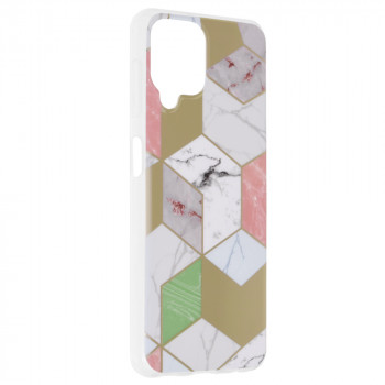 Husa telefon Samsung Galaxy A22 4G - Techsuit Marble Series - Purple Hex - Img 2