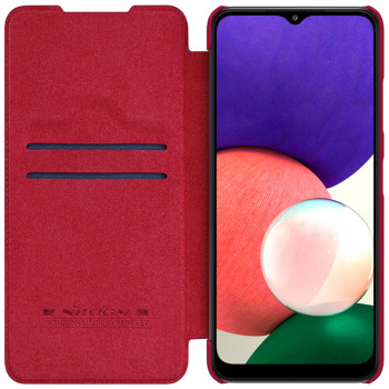 Husa telefon Samsung Galaxy A22 5G - Nillkin QIN Leather Case - Red - Img 3