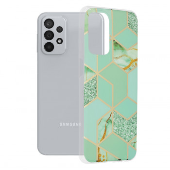 Husa telefon Samsung Galaxy A23 / A23 5G - Techsuit Marble Series - Green Hex