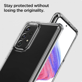 Husa telefon Samsung Galaxy A53 5G - Spigen Ultra Hybrid - Crystal Clear - Img 3