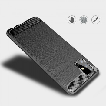 Husa telefon Samsung Galaxy A71 5G - Techsuit Carbon Silicone - Black - Img 2