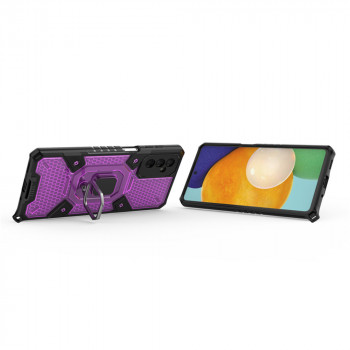 Husa telefon Samsung Galaxy M52 5G - Techsuit Honeycomb Armor - Rose-Violet - Img 2