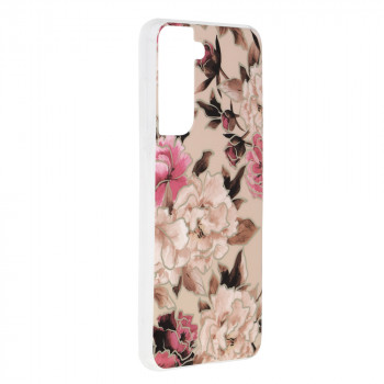 Husa telefon Samsung Galaxy S21 FE 5G - Techsuit Marble Series - Mary Berry Nude - Img 2