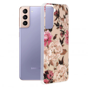 Husa telefon Samsung Galaxy S21 Plus 5G - Techsuit Marble Series - Mary Berry Nude