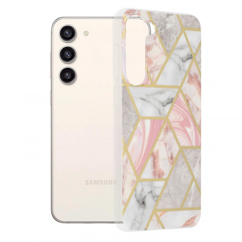 Husa telefon Samsung Galaxy S23 Plus - Techsuit Marble Series - Pink Hex