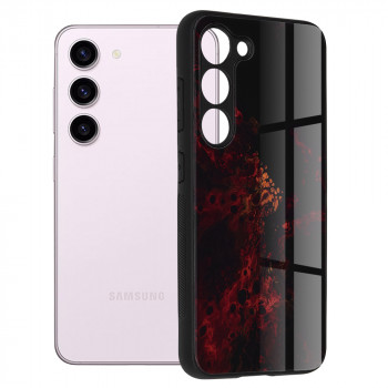 Husa telefon Samsung Galaxy S23 - Techsuit Glaze Series - Red Nebula