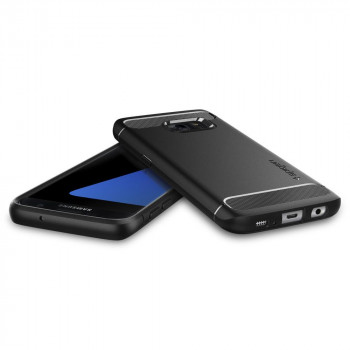 Husa telefon Samsung Galaxy S7 - Spigen Rugged Armor - Black - Img 2