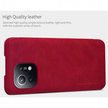 Husa telefon Xiaomi Mi 11 - Nillkin QIN Leather Case - Red - Img 3