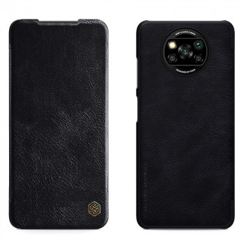 Husa telefon Xiaomi Poco X3 / X3 NFC / X3 Pro - Nillkin QIN Leather Case - Black - Img 1