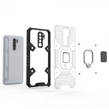 Husa telefon Xiaomi Redmi 9 - Techsuit Honeycomb Armor - Blue - Img 3