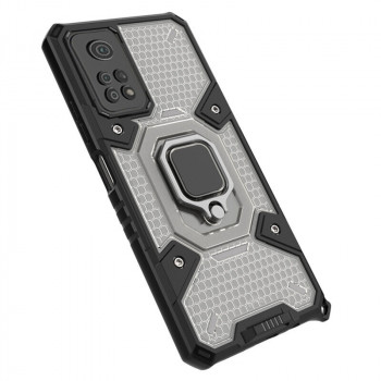 Husa telefon Xiaomi Redmi Note 11 / Note 11S - Techsuit Honeycomb Armor - Black - Img 2