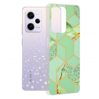 Husa telefon Xiaomi Redmi Note 12 Pro / Poco X5 Pro - Techsuit Marble Series - Green Hex - Img 1