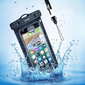 Husa Universala pentru Telefon - Ugreen Waterproof Case (60959) - Black - Img 4