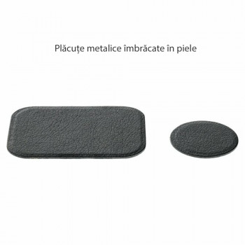 Placute Metalice pentru Telefon (set 2) - Techsuit (MP02) - Black - Img 4