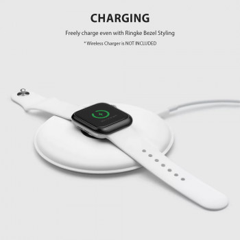 Rama pentru Apple Watch 4 / 5/ 6/ SE / SE 2 (40mm) - Ringke Bezel Styling - Glossy Black - Img 3