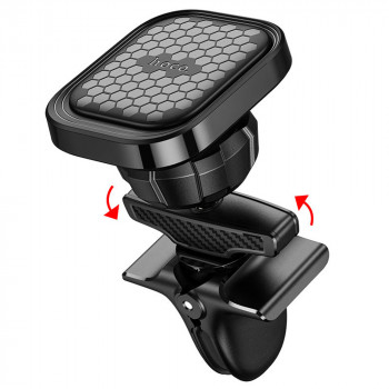 Suport Auto Magnetic Grila Ventilatie - Hoco Fuerte (S49) - Black - Img 3