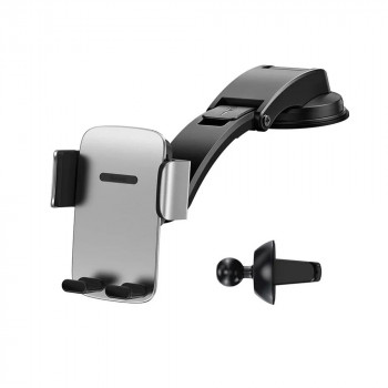 Suport Auto Telefon Universal - Baseus Gravity Grip (SUYK010012) - Silver - Img 1