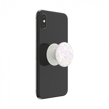 Suport pentru telefon - Popsockets PopGrip - Iridescent Confetti White - Img 2