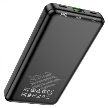 Acumulator Extern USB, Type-C, Lightning, PD20W, 2A, 10000mAh - Hoco Shell (Q9) - Black - Img 3