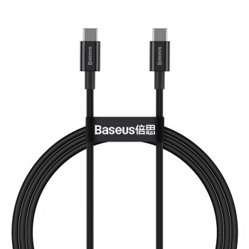 Cablu de Date Type-C la Type-C 100W, 1m - Baseus Superior Series (CATYS-B01) - Black