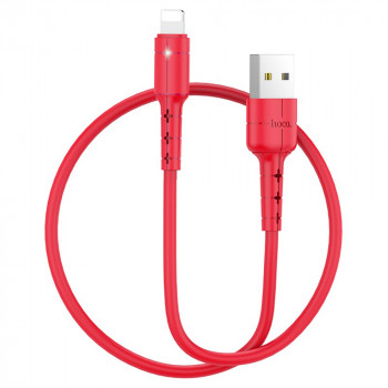 Cablu de Date USB-A la Lightning 10W, 2A, 1.2m - Hoco Star (X30) - Black - Img 4
