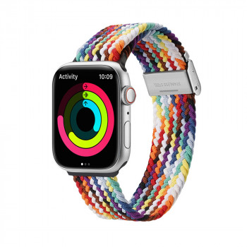 Curea pentru Apple Watch 1/2/3/4/5/6/7/8/SE/SE 2 (38/40/41mm) - Dux Ducis Mixture II Version - Rainbow