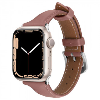 Curea pentru Apple Watch 1/2/3/4/5/6/7/8/SE/SE 2 (38/40/41mm) - Spigen Cyrill Kajuk - Rose