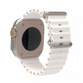 Curea pentru Apple Watch 1/2/3/4/5/6/7/8/SE/SE 2 (38/40/41mm) - Techsuit Watchband (W038) - White - Img 2