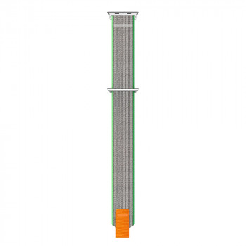 Curea pentru Apple Watch 1/2/3/4/5/6/7/8/SE/SE 2 (38/40/41mm) - Techsuit Watchband (W039) - Green / Orange - Img 4