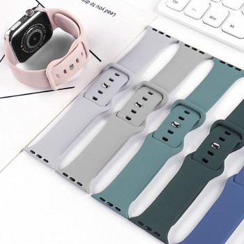 Curea pentru Apple Watch 1/2/3/4/5/6/7/8/SE/SE 2 (38/40/41mm) - Techsuit Watchband (W031) - Gray - Img 2
