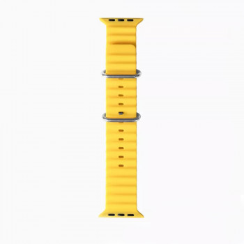 Curea pentru Apple Watch 1/2/3/4/5/6/7/8/SE/SE 2/Ultra (42/44/45/49mm) - Techsuit Watchband (W038) - Yellow - Img 3